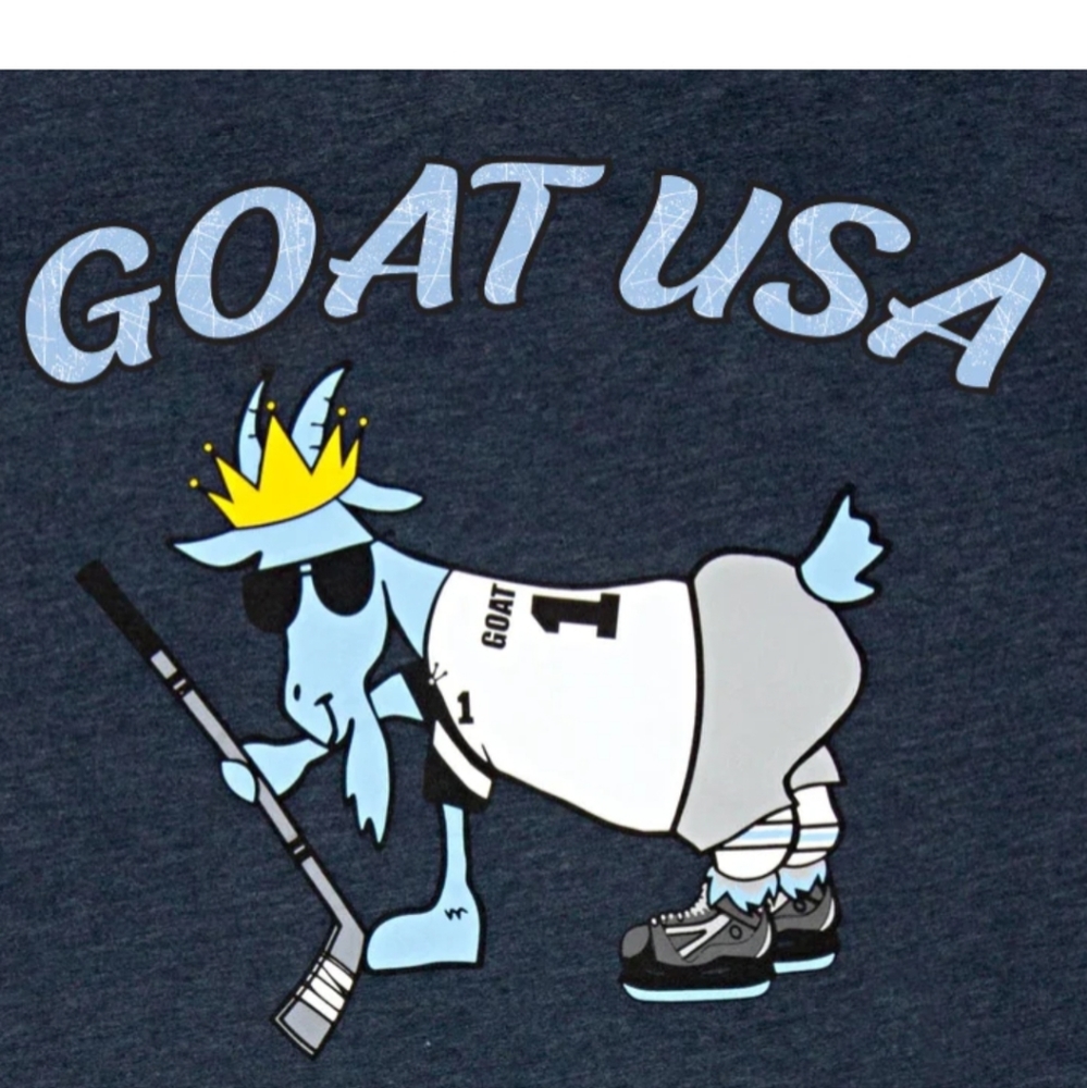 GOAT USA Hockey Tee Shirt Men's size Small. (Used: like new)
